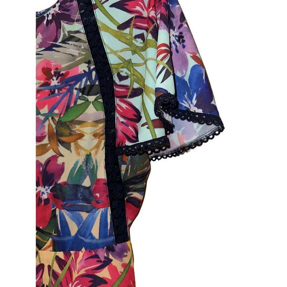 Chloe Oliver Anthropologie Floral Romper Size Small - Picture 4 of 8